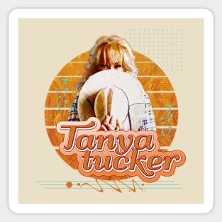 Tanya tucker \\ retro art Sticker